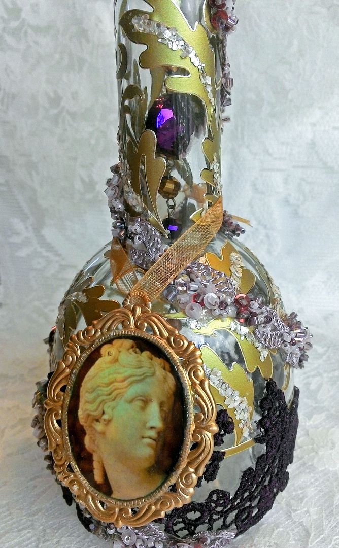 Artfully Musing Butterfly Altered Bottle